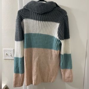 Waffle multicolor sweater